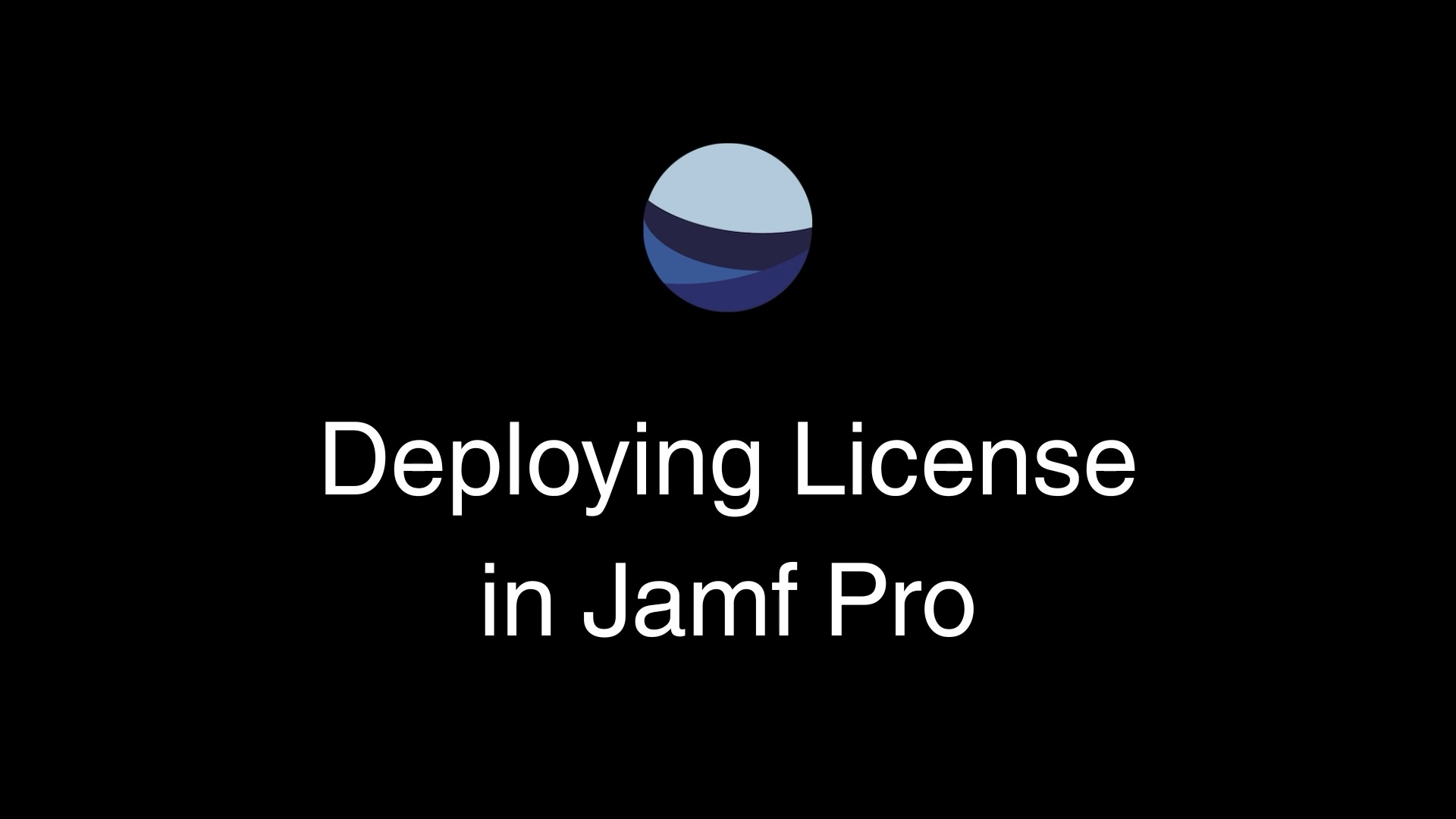 Install License in Jamf Pro