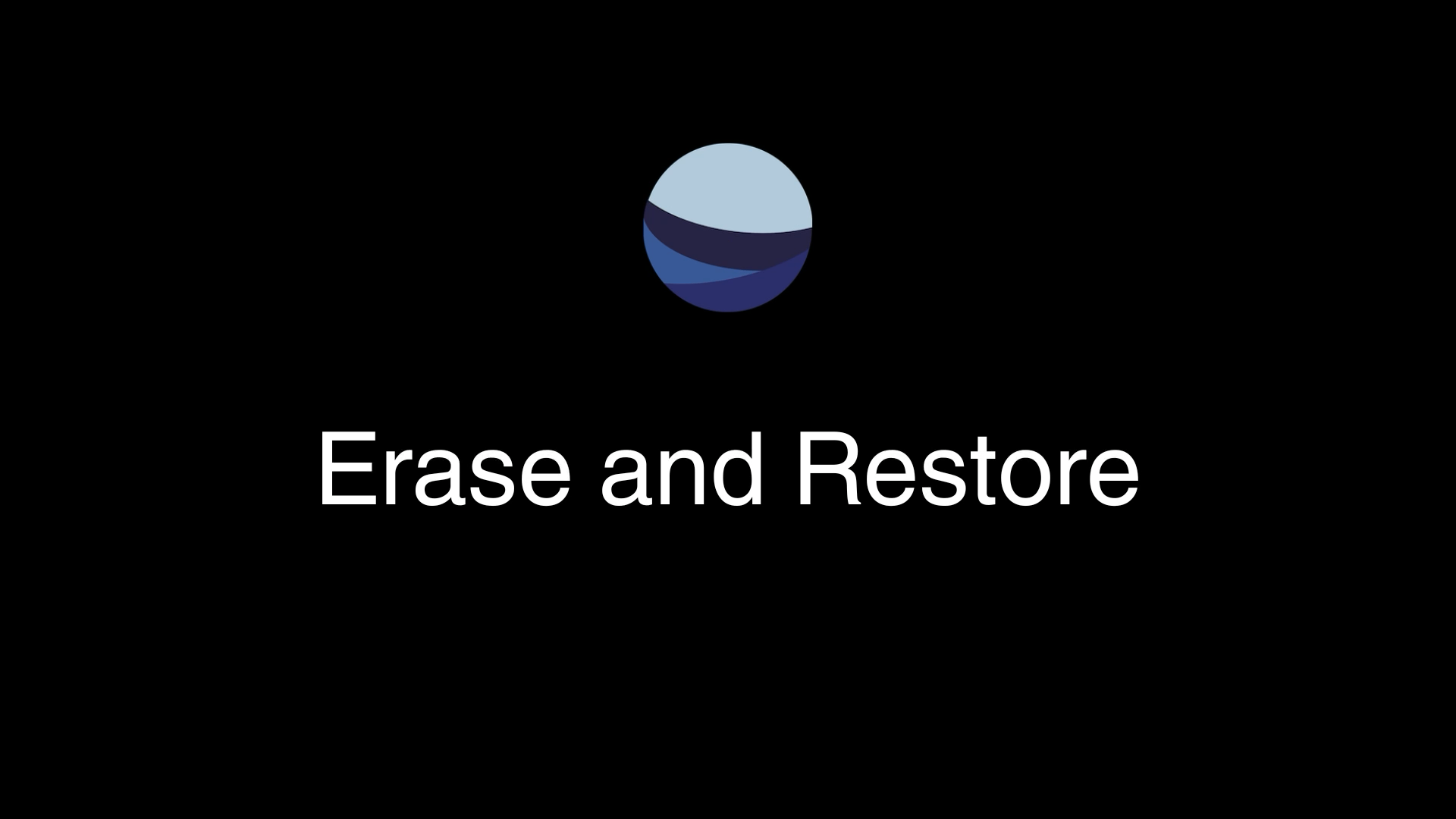 Erase and Restore Product Commercial