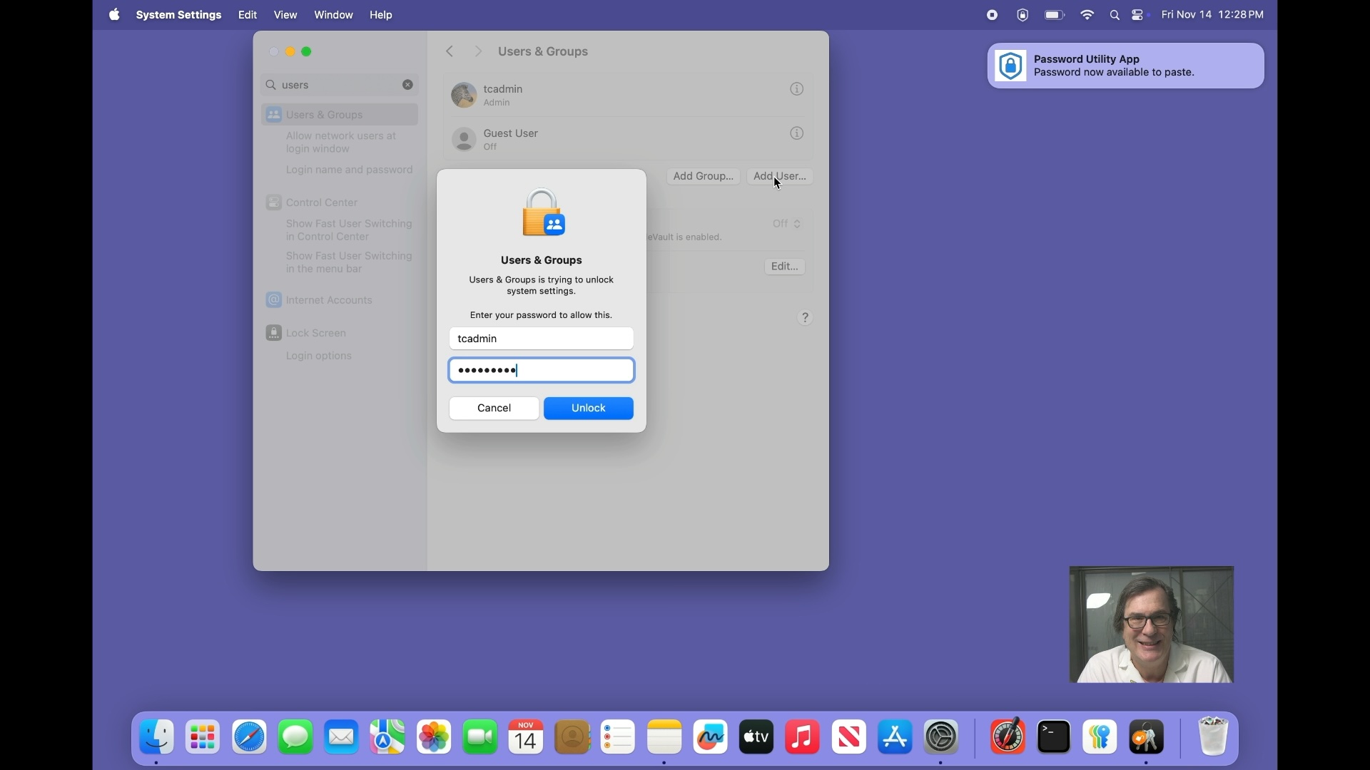 Password Utility Story