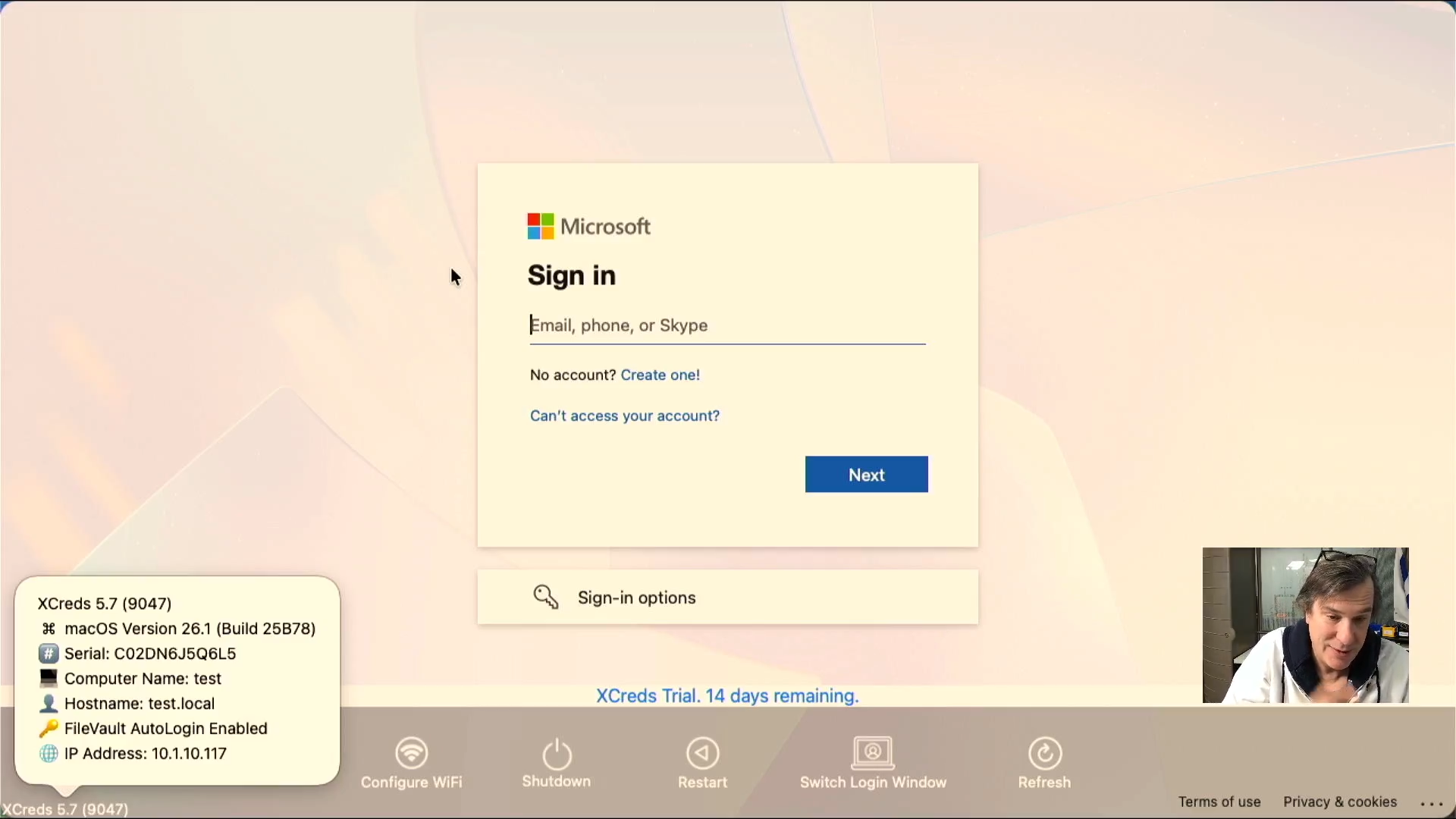 Authenticated Restart XCreds